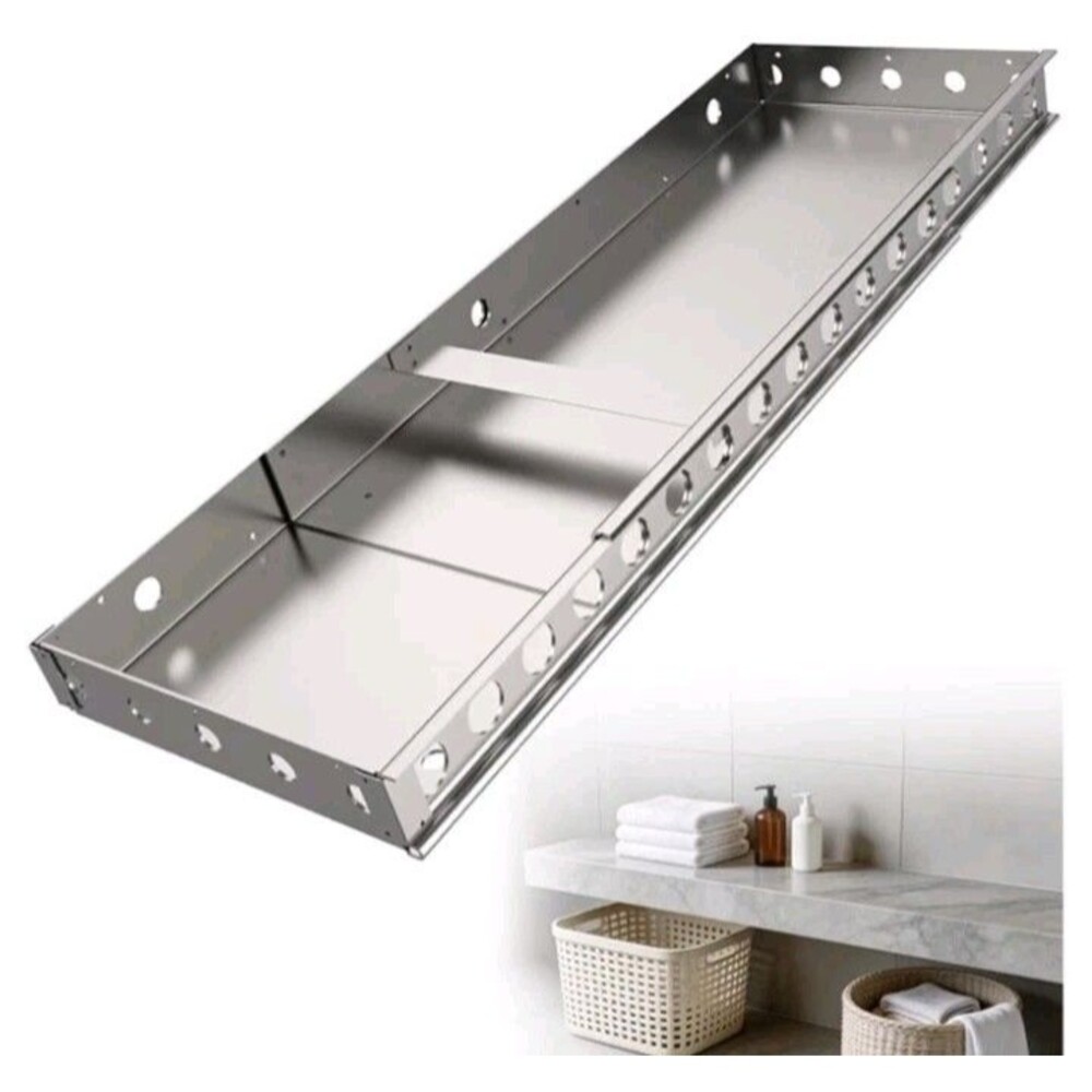 Adjustable Floating Shower Bench 450 lb Capacity 34.5-62 in OPEN BOX